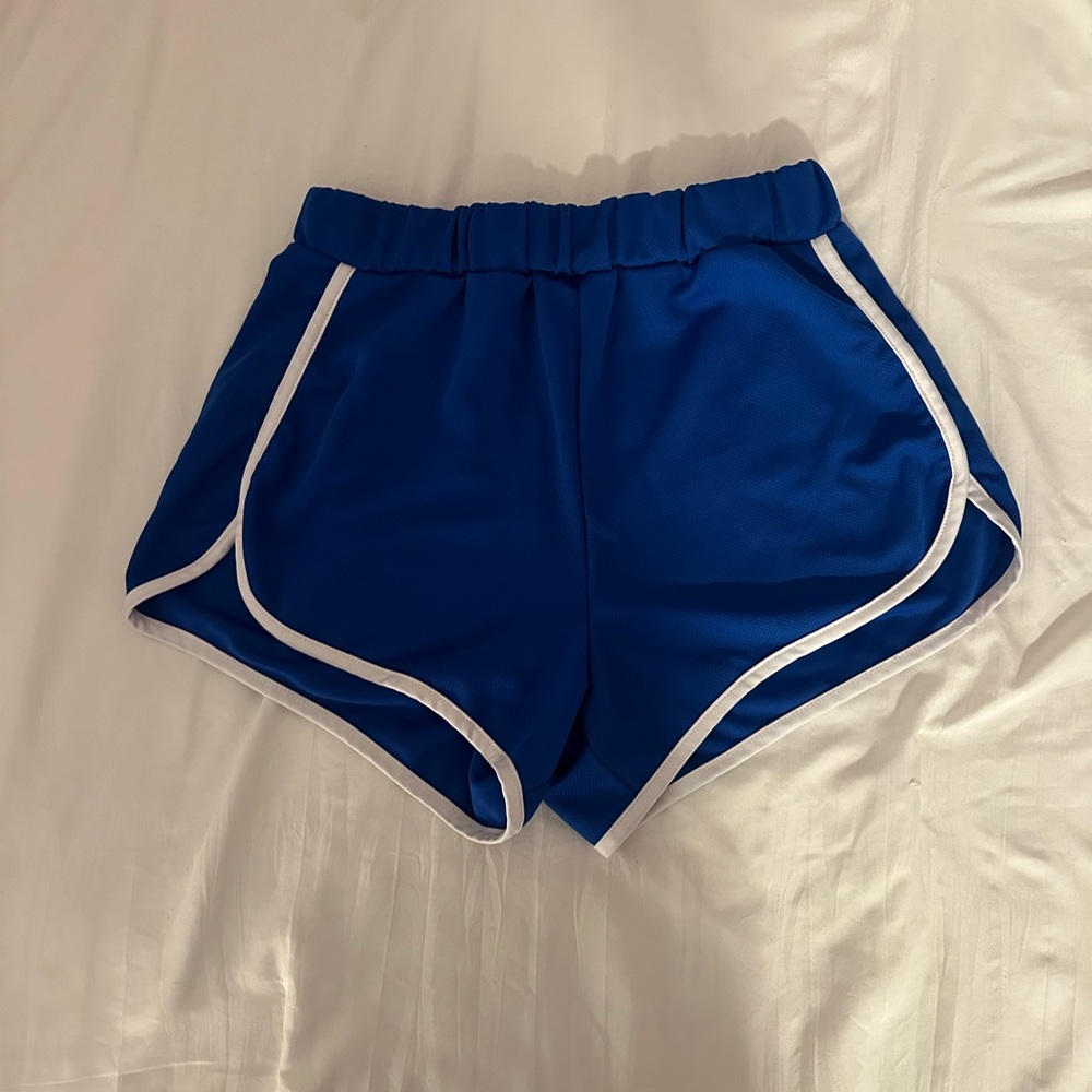Blue Exercise Shorts